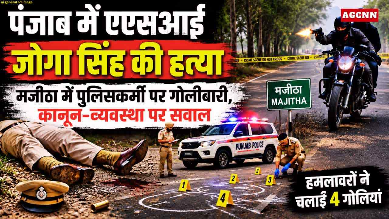 पंजाब में एएसआई जोगा सिंह की हत्या: मजीठा में पुलिसकर्मी पर गोलीबारी, कानून-व्यवस्था पर सवाल