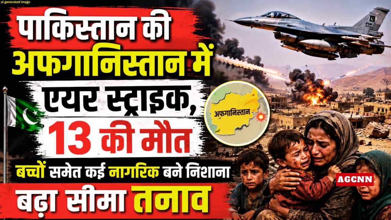 पाकिस्तान की अफगानिस्तान में एयर स्ट्राइक, 13 की मौत; बच्चों समेत कई नागरिक बने निशाना, बढ़ा सीमा तनाव