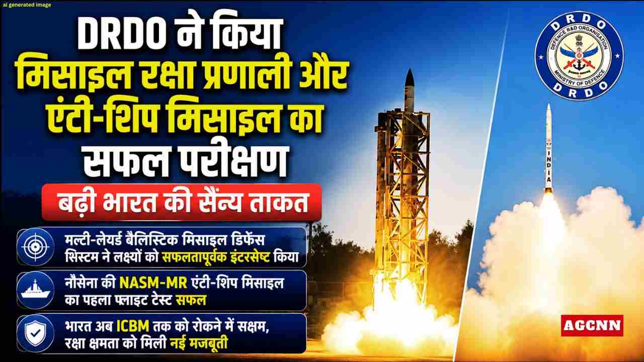 DRDO ने किया मिसाइल रक्षा प्रणाली और एंटी-शिप मिसाइल का सफल परीक्षण, बढ़ी भारत की सैन्य ताकत