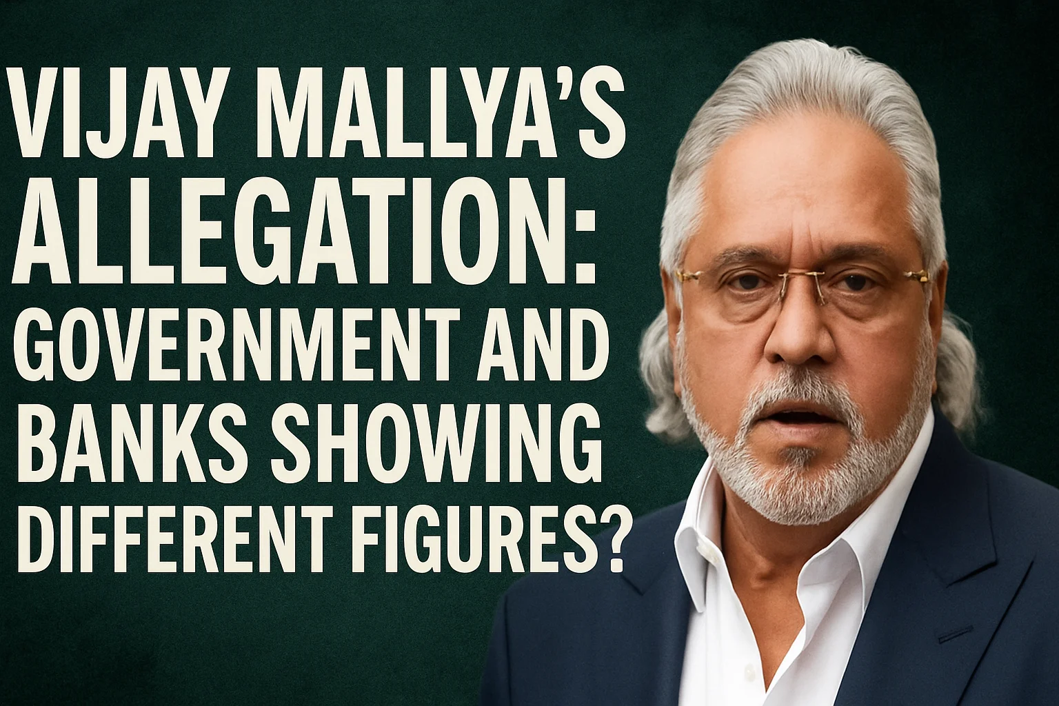 विजय माल्या का आरोप: सरकार और बैंक वसूली के आंकड़ों में क्यों बड़ा अंतर?