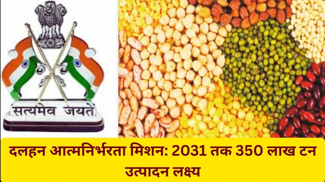 दलहन आत्मनिर्भरता मिशन से तुअर-उड़द-मसूर उत्पादन बढ़ेगा, लक्ष्य 2031 तक 350 लाख टन तय