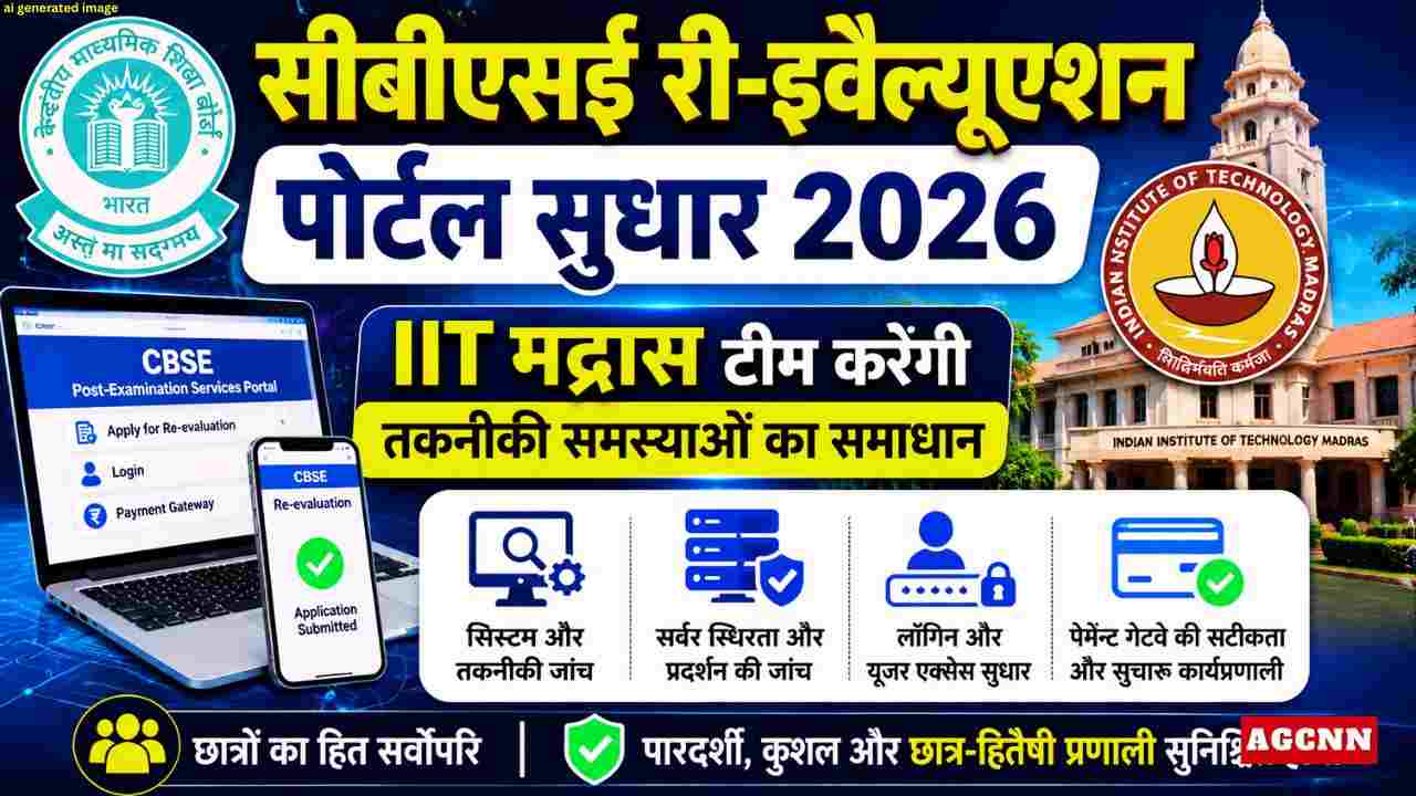 सीबीएसई री-इवैल्युएशन पोर्टल सुधार 2026: IIT मद्रास टीम करेगी तकनीकी समस्याओं का समाधान