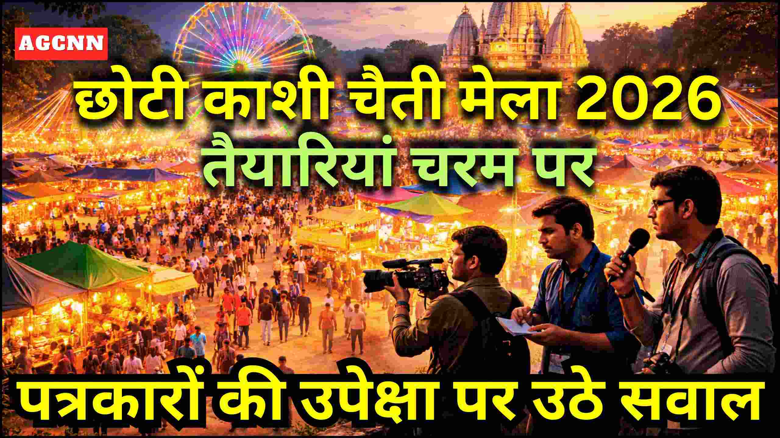 छोटी काशी चैती मेला 2026: तैयारियां चरम पर, पत्रकारों की उपेक्षा पर उठे सवाल