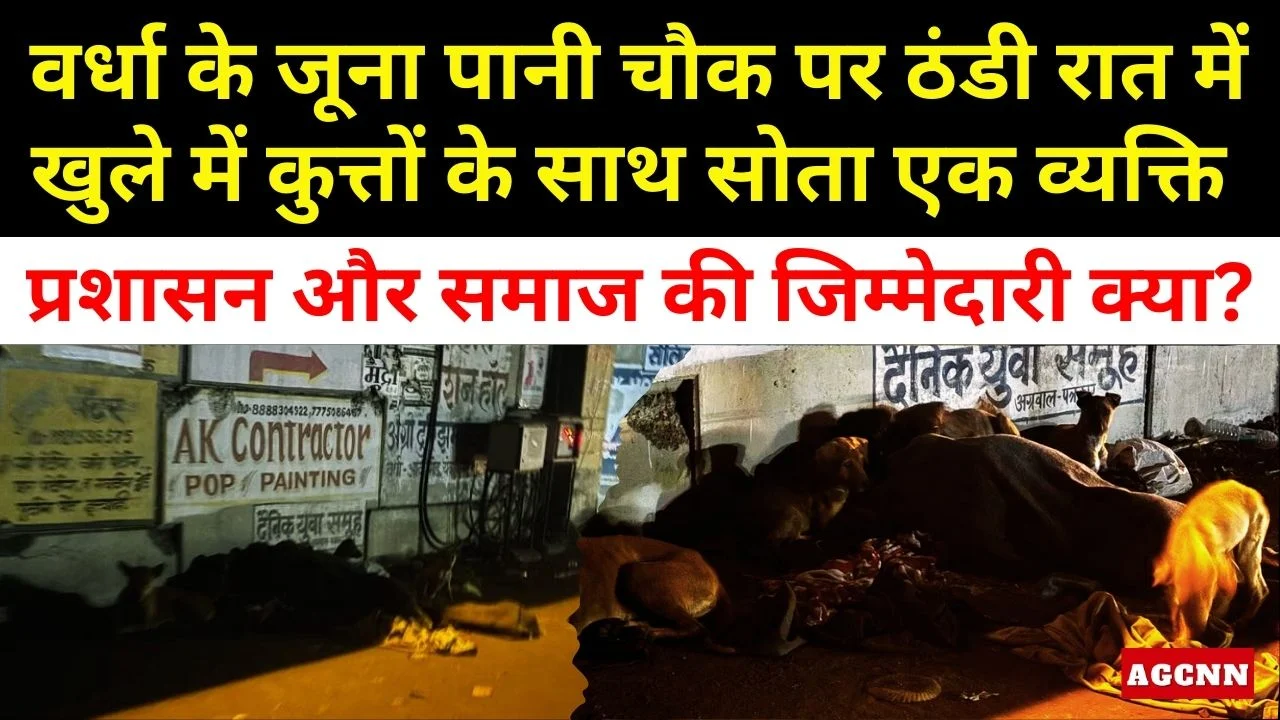 वर्धा में ठंडी रात, पुल के नीचे सोता व्यक्ति और मानवीय संवेदना का सवाल