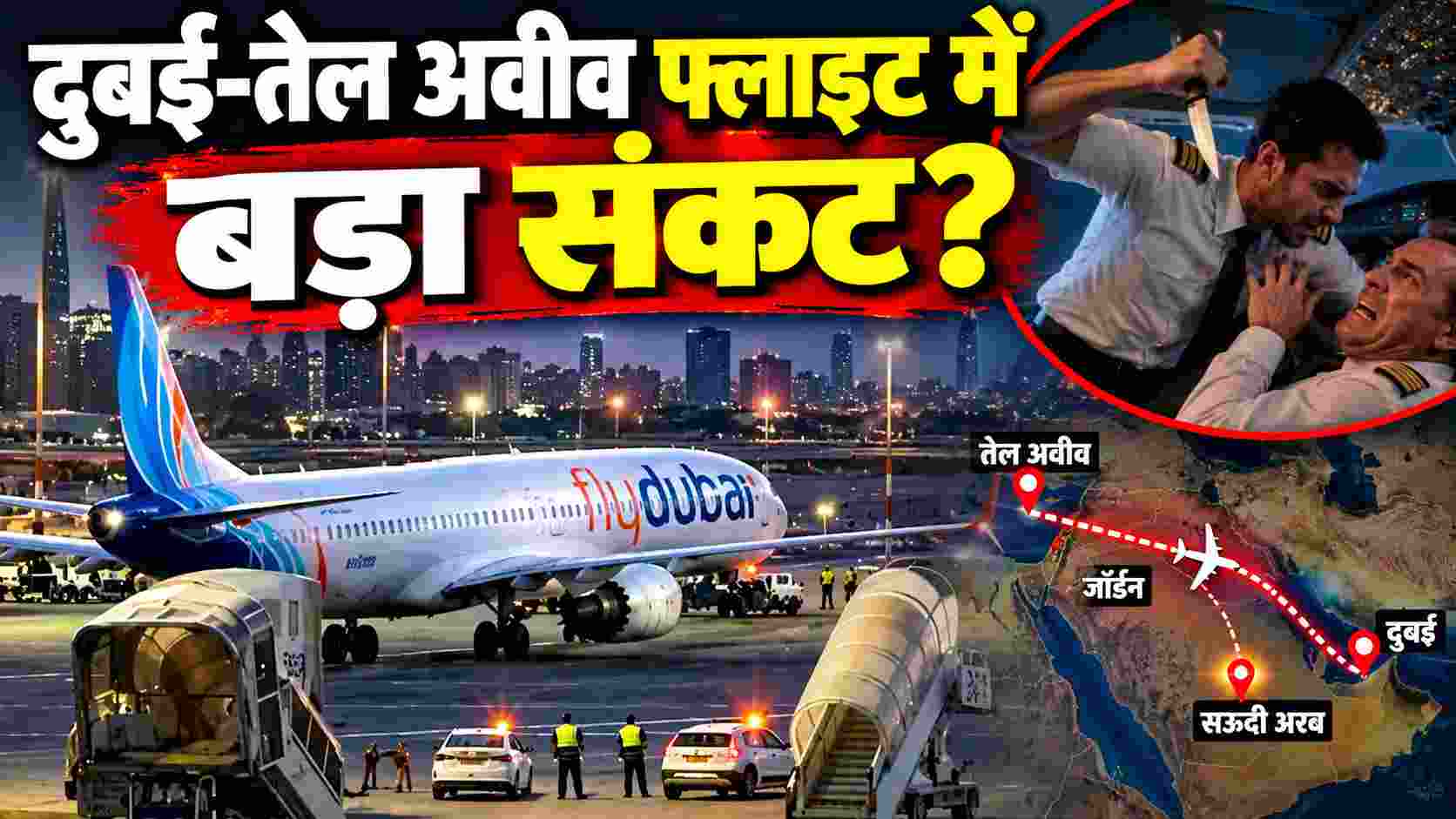 Copilot Attack Dubai | दुबई-तेल अवीव फ्लाइट में बड़ा संकट? को-पायलट ने कैप्टन पर किया हमला, उड़ान रोकी गई 