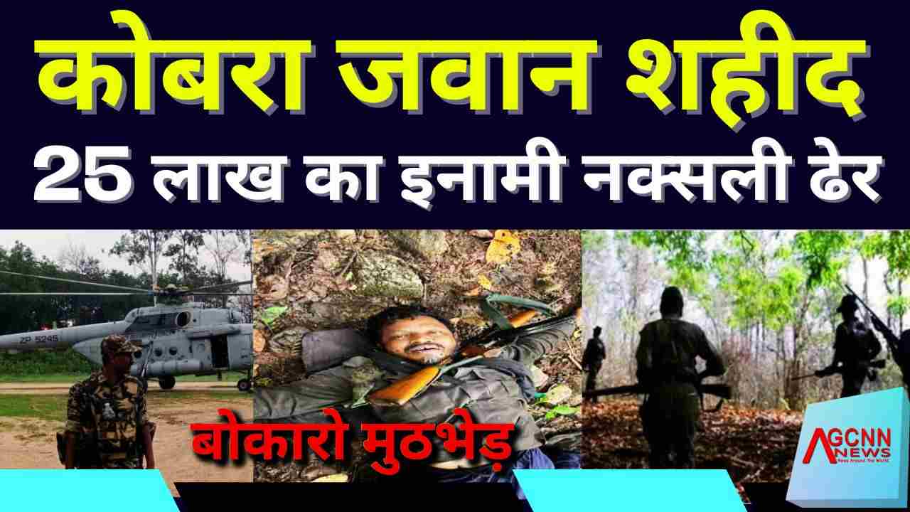 बोकारो मुठभेड़ में 25 लाख का इनामी नक्सली ढेर, कोबरा जवान शहीद