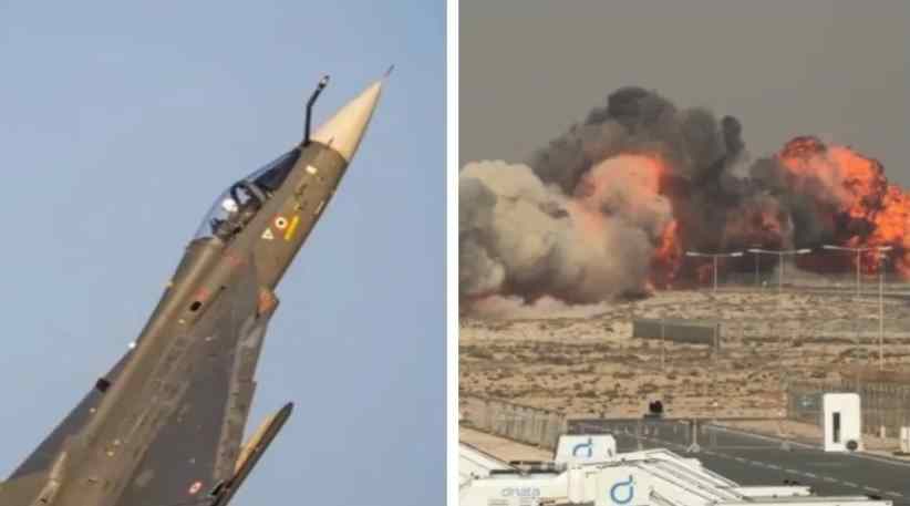 दुबई एयर शो में तेजस विमान हादसा—डेमो उड़ान के दौरान बड़ा दुर्घटना