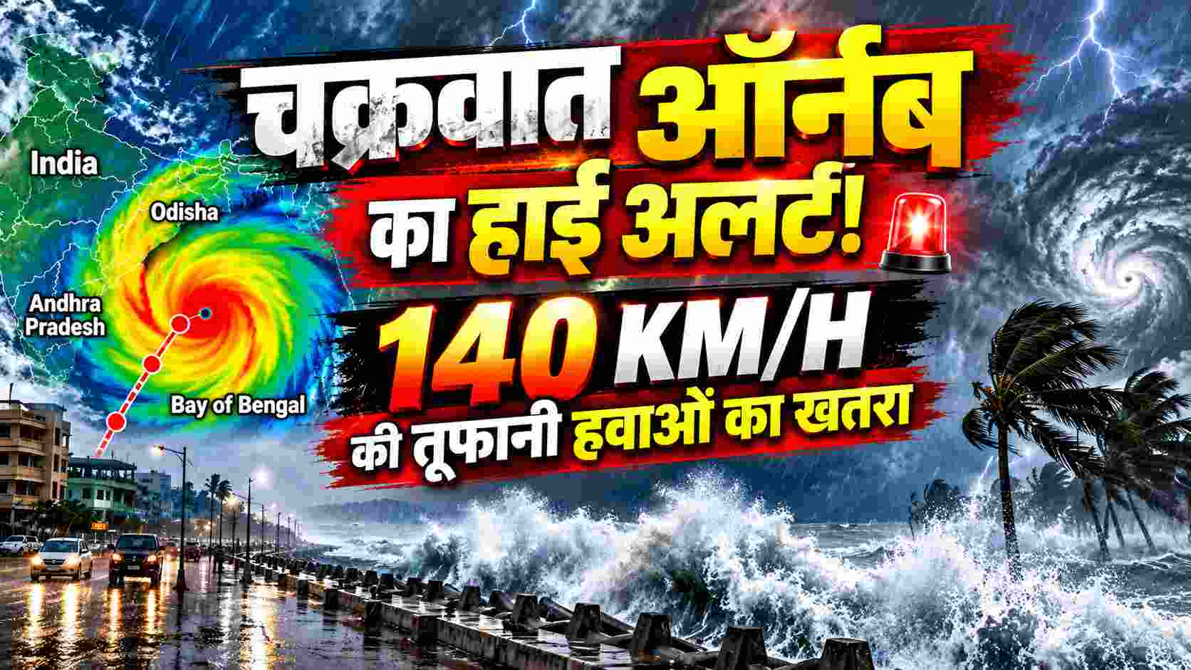 Cyclone Ornb Alert | चक्रवात ऑर्नब का हाई अलर्ट! कई राज्यों में भारी बारिश, 140 KM/H की तूफानी हवाओं का खतरा 