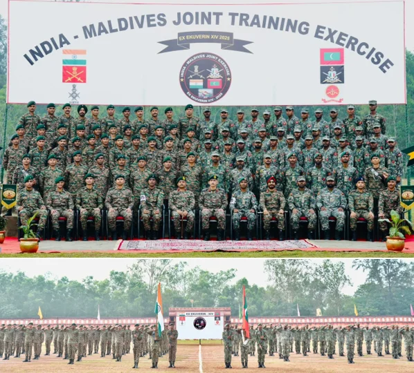 केरल में भारत–मालदीव संयुक्त सैन्य अभ्यास एकुवेरिन का 14वां संस्करण शुरू