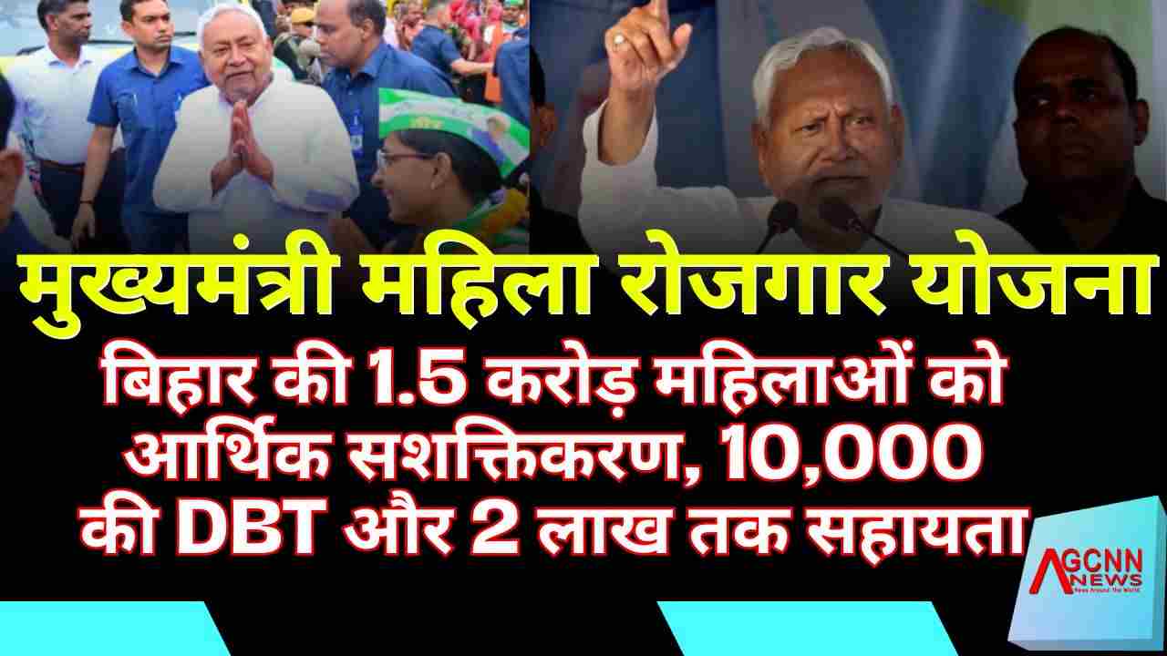 मुख्यमंत्री महिला रोजगार योजना: बिहार की 1.5 करोड़ महिलाओं को आर्थिक सशक्तिकरण, 10,000 की DBT और 2 लाख तक सहायता