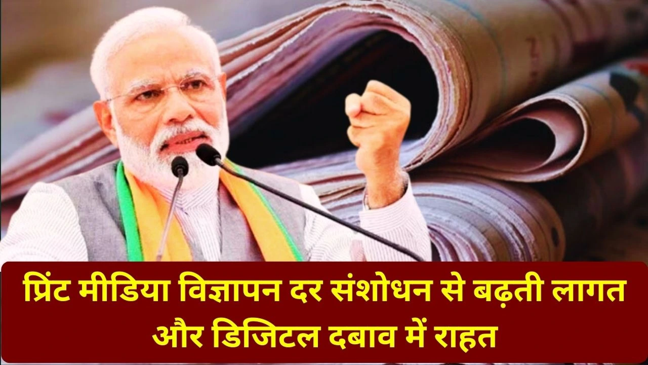 सरकार ने प्रिंट मीडिया के लिए संशोधित विज्ञापन दरें मंजूर कीं, बढ़ती लागत और डिजिटल प्रतिस्पर्धा में देगा सहारा