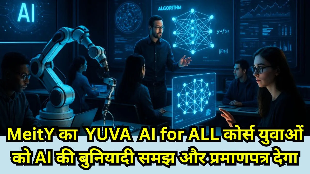 MeitY ने लॉन्च किया  YUVA AI for ALL 1 करोड़ नागरिकों को AI कौशल से सशक्त करेगा