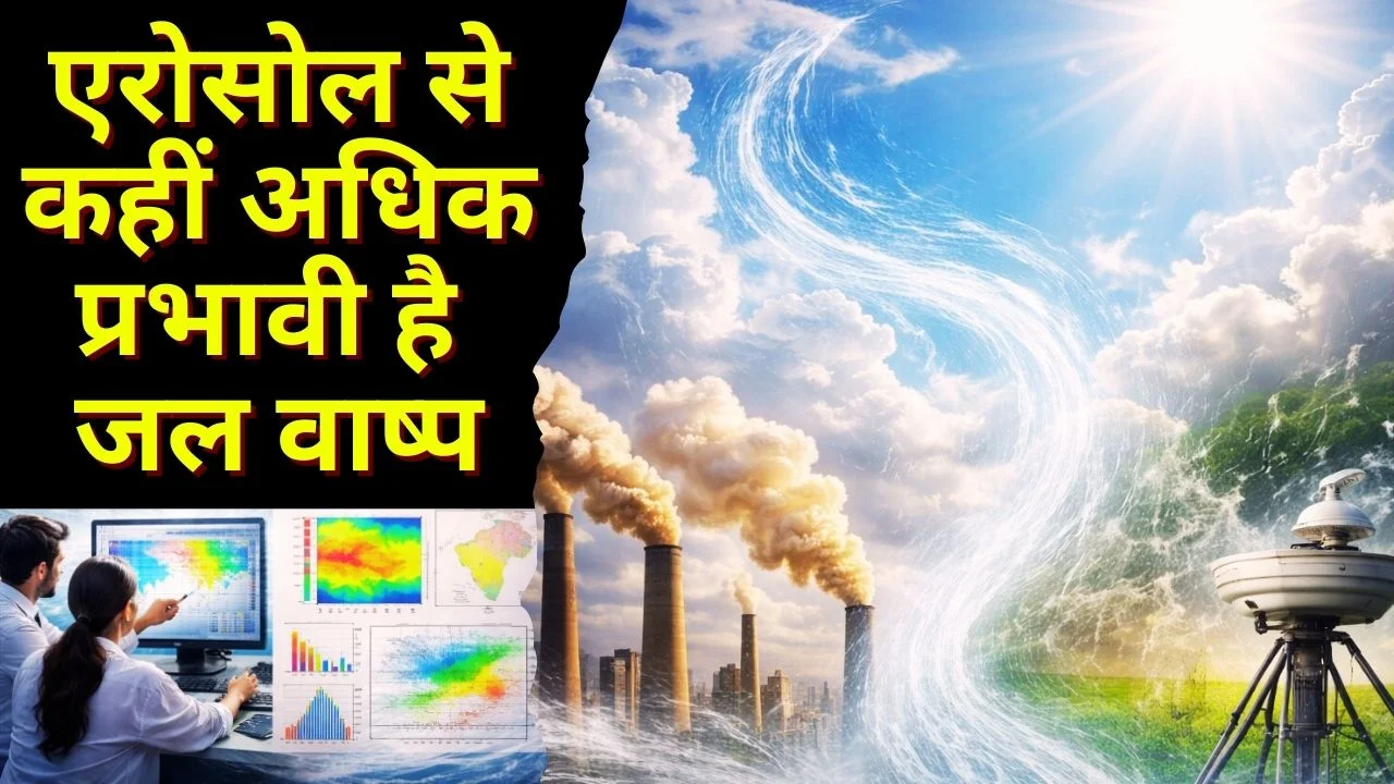 एरोसोल से कहीं अधिक प्रभावी है जल वाष्प, जलवायु व मानसून पर गहरा असर