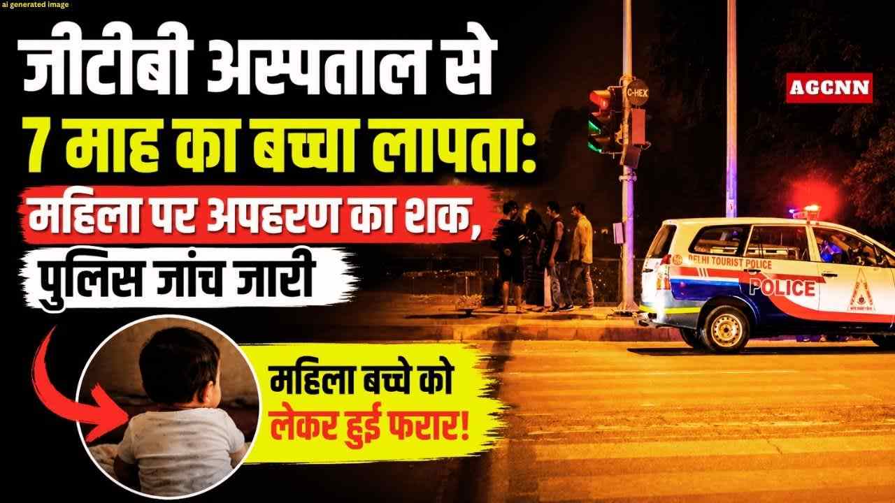 जीटीबी अस्पताल से 7 माह का बच्चा लापता: महिला पर अपहरण का शक, पुलिस जांच जारी 