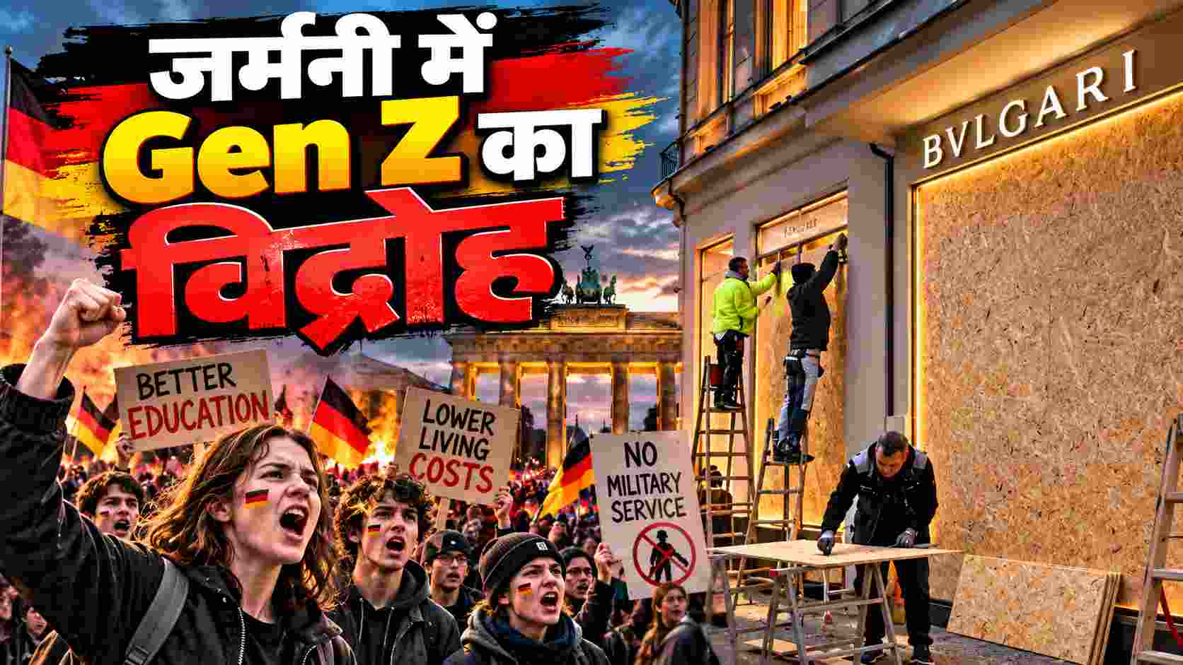 जर्मनी में Gen Z का विद्रोह | 1.60 लाख युवा सड़कों पर उतरेंगे, सरकार से शिक्षा और महंगाई पर जवाब मांगेंगे