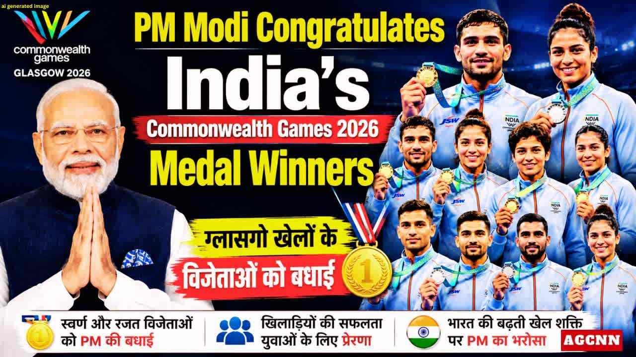 Glasgow Commonwealth Games 2026: PM Modi ने भारतीय पदक विजेताओं को दी बधाई