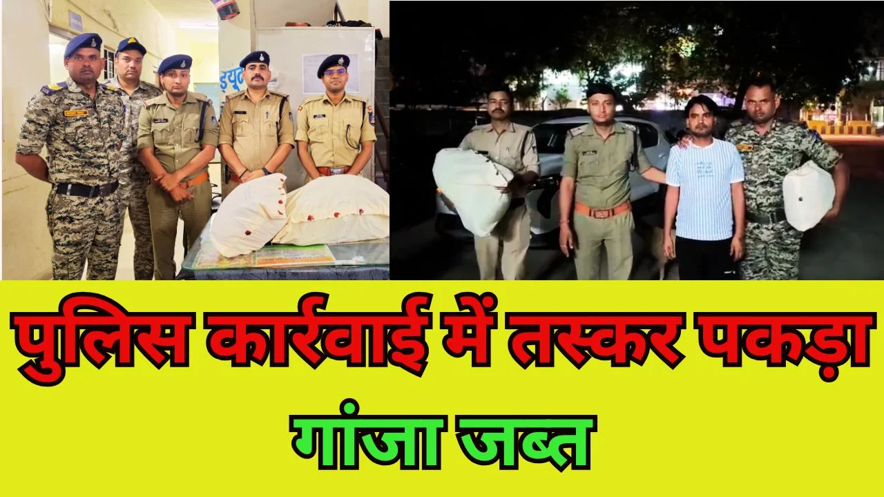 ग्वालियर में बड़ी कार्रवाई, 9.5 किलो गांजा के साथ तस्कर गिरफ्तार