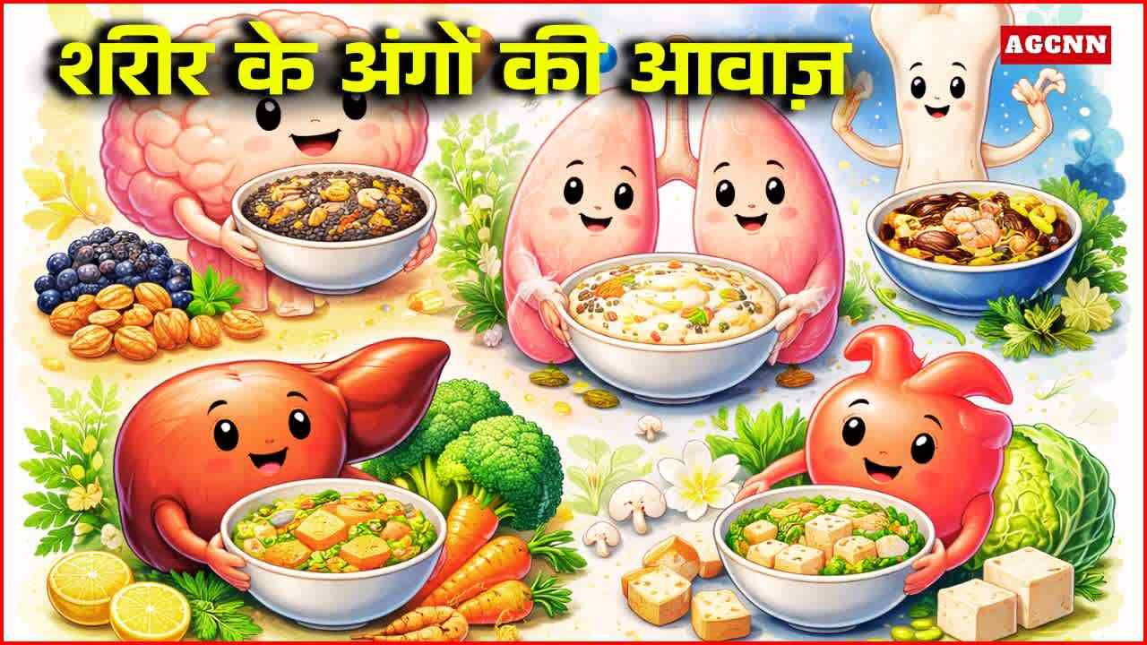 शरीर के अंगों की आवाज़: दिमाग, दिल, लिवर और हड्डियों के लिए सही भोजन