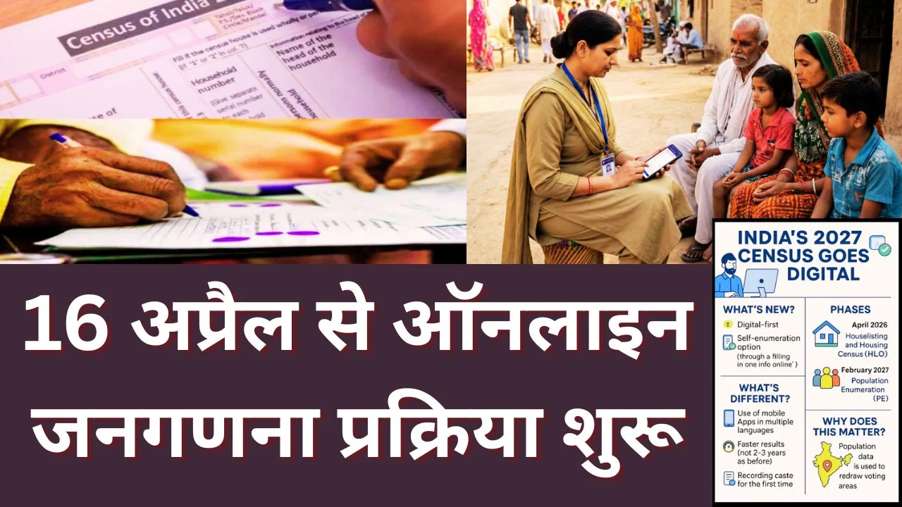 देश में डिजिटल जनगणना शुरू, 16 अप्रैल से ऑनलाइन जानकारी भरें