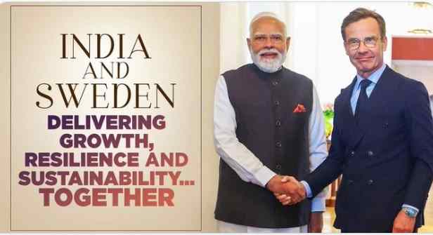 भारत-स्वीडन साझेदारी पर पीएम मोदी का लेख: हरित परिवर्तन और नवाचार पर जोर