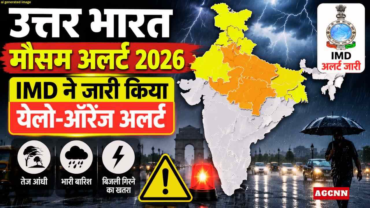 Weather Alert: IMD ने जारी किया येलो-ऑरेंज अलर्ट, 90 km/h हवाओं के साथ आंधी-बारिश का खतरा