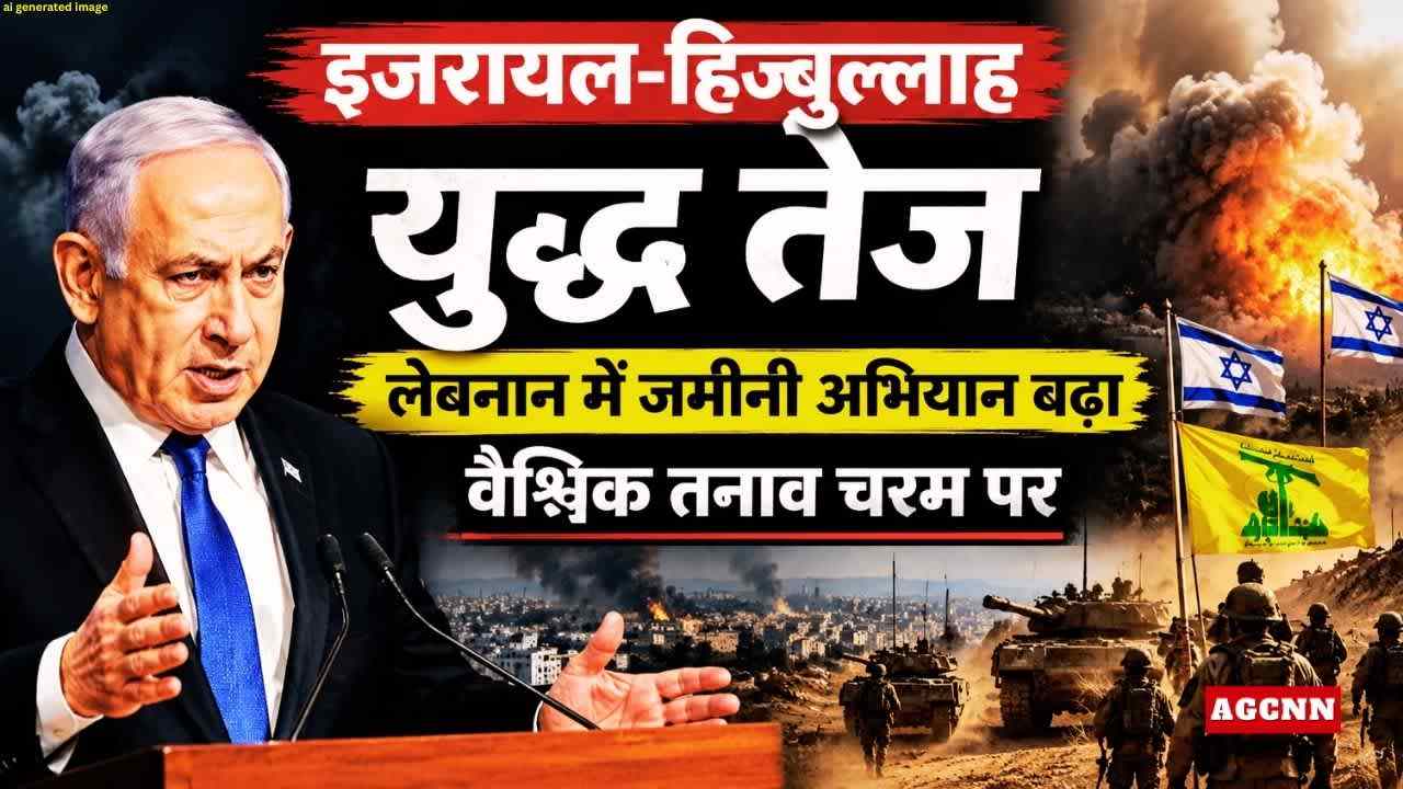 इजरायल-हिज्बुल्लाह युद्ध तेज: लेबनान में जमीनी अभियान बढ़ा, वैश्विक तनाव चरम पर