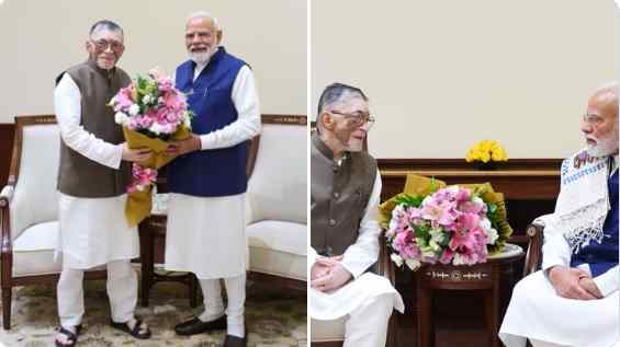 प्रधानमंत्री नरेंद्र मोदी से झारखंड के राज्यपाल संतोष गंगवार की शिष्टाचार मुलाकात