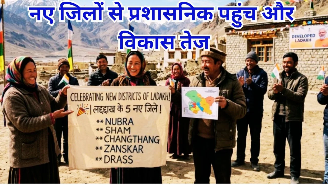 लद्दाख में 5 नए जिले बने, प्रशासन और विकास को मिलेगा बड़ा बूस्ट