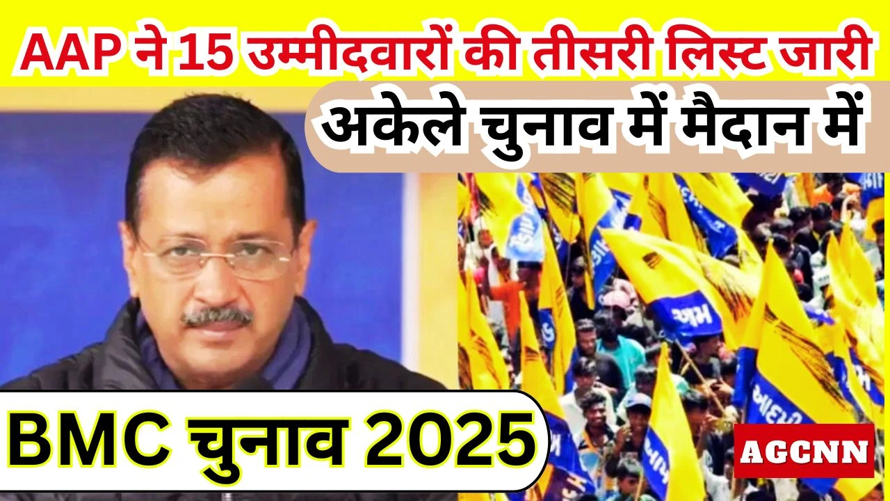 BMC Election Maharashtra | AAP ने 15 उम्मीदवारों की तीसरी लिस्ट जारी, अकेले चुनाव में मैदान में