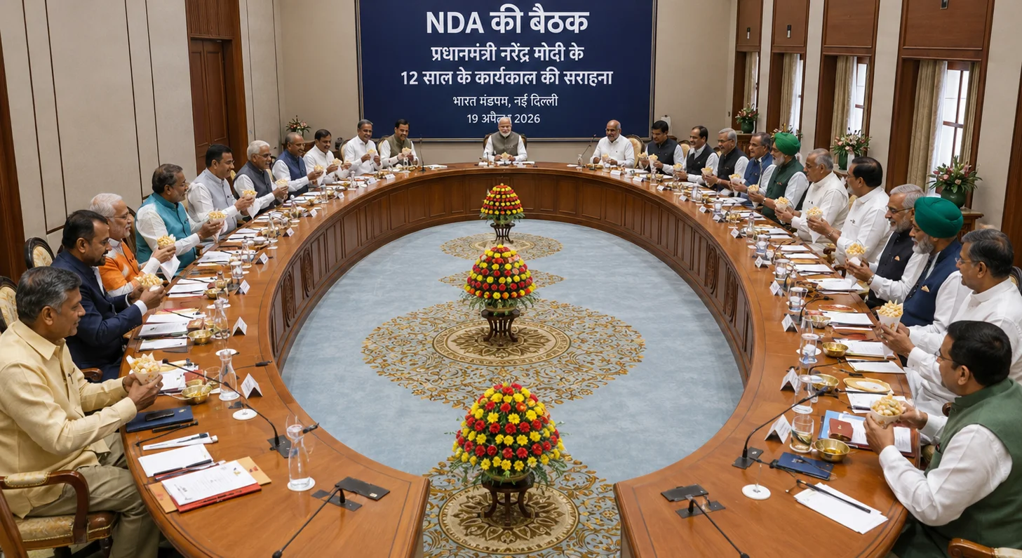4399 दिन पूरे: NDA ने मोदी के 12 साल के नेतृत्व का प्रस्ताव पारित