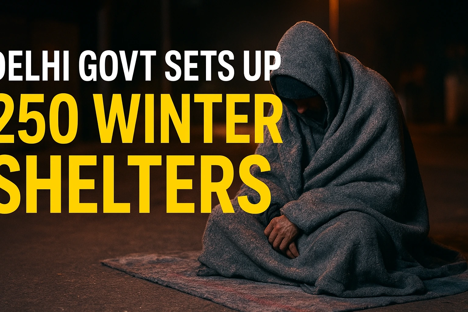 सर्दियों में बेघरों को राहत: दिल्ली सरकार ने 250 अस्थायी शेल्टर तैयार किए, हाई-टेक सिस्टम से होगी निगरानी