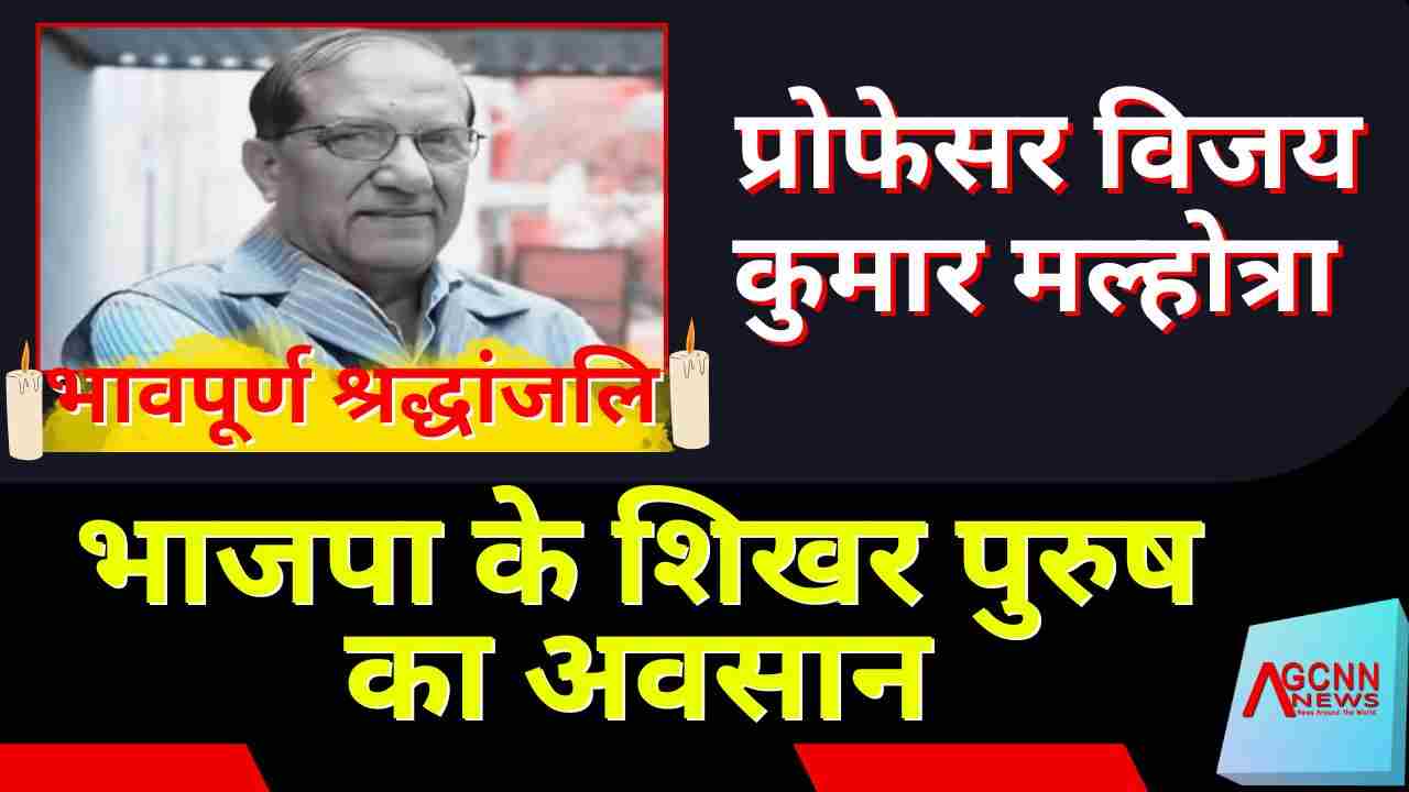 प्रोफेसर विजय कुमार मल्होत्रा : भाजपा के शिखर पुरुष का अवसान