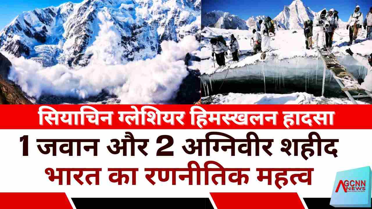 सियाचिन ग्लेशियर हिमस्खलन हादसा: 1 जवान और 2 अग्निवीर शहीद, भारत का रणनीतिक महत्व
