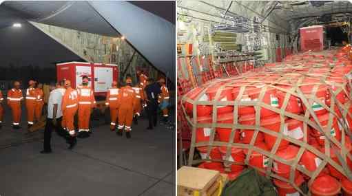 नेपाल में भीषण बाढ़: भारत ने C-130J विमान से भेजी राहत सामग्री