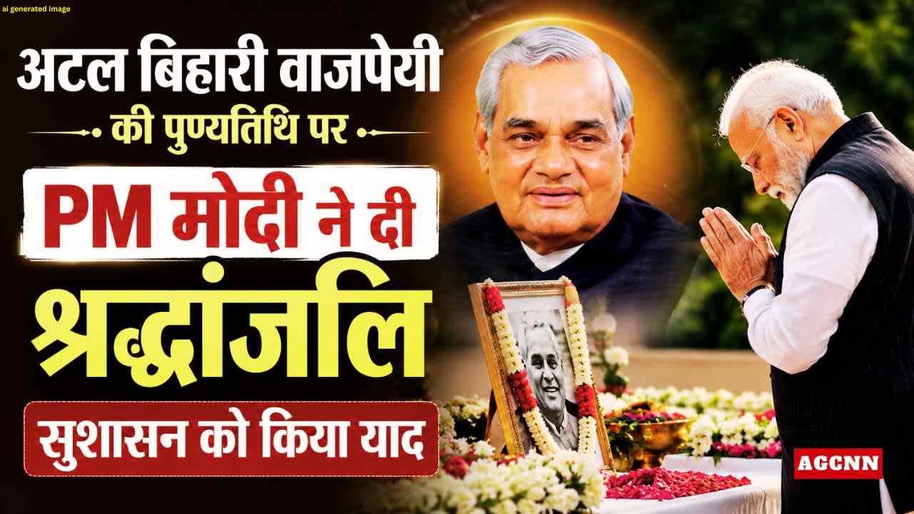 अटल बिहारी वाजपेयी की पुण्यतिथि पर PM मोदी ने दी श्रद्धांजलि, सुशासन को किया याद