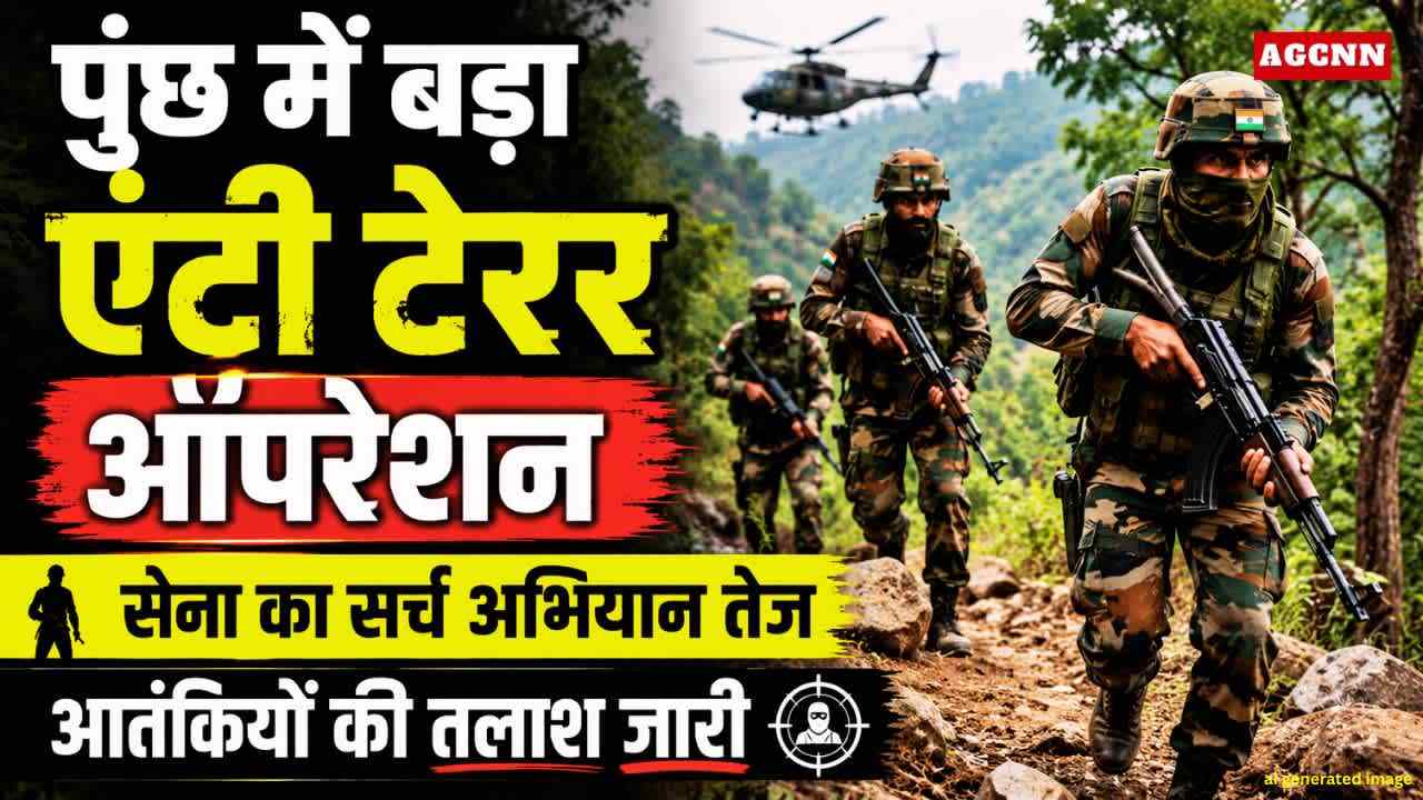 पुंछ में बड़ा एंटी टेरर ऑपरेशन: सेना का सर्च अभियान तेज, आतंकियों की तलाश जारी