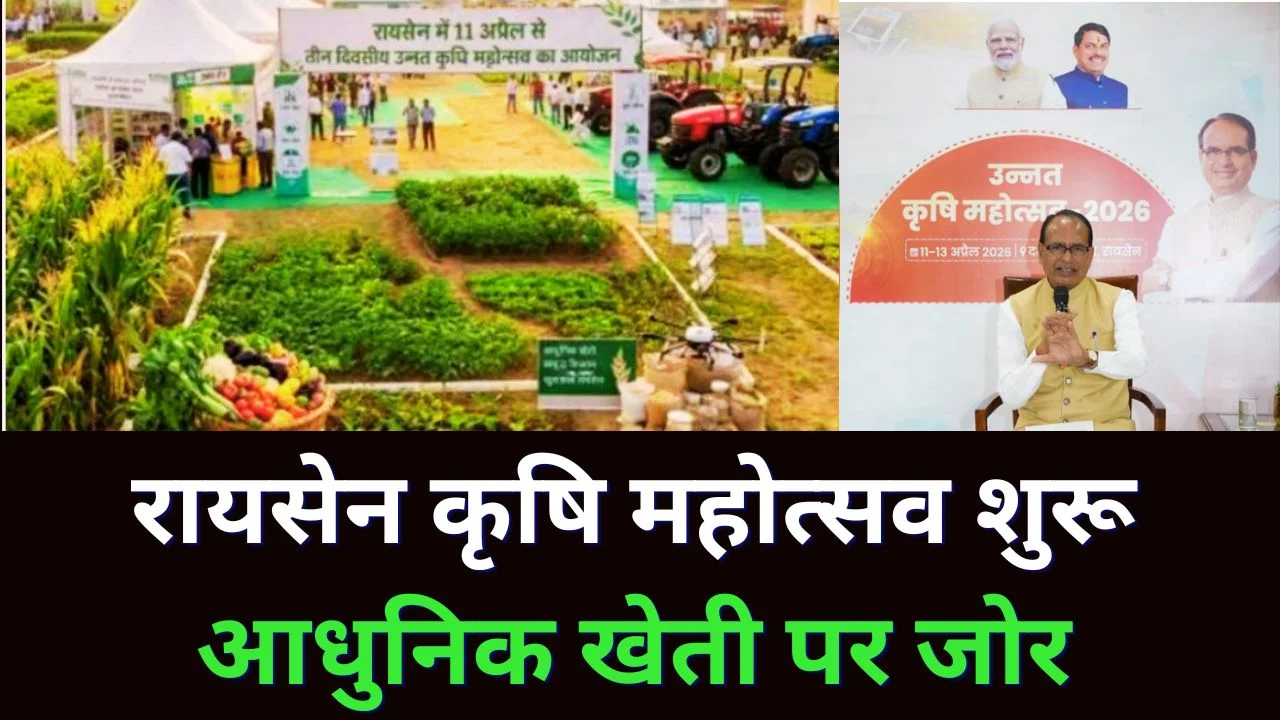 रायसेन में उन्नत कृषि महोत्सव शुरू, आधुनिक खेती पर बड़ा जोर