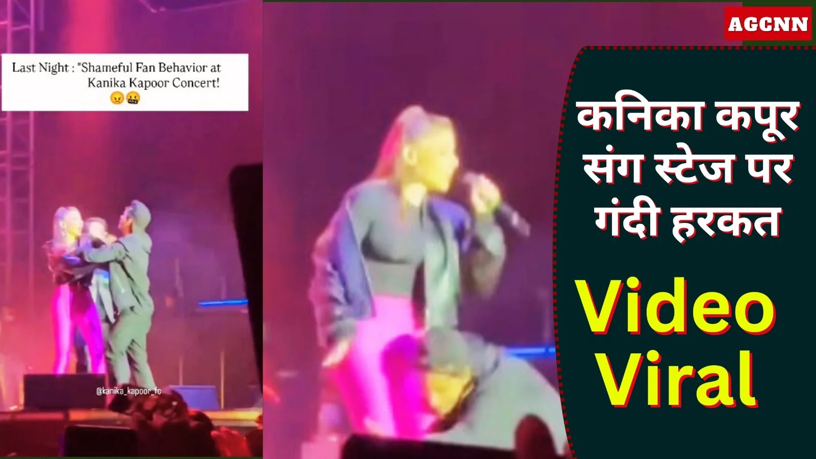 मेघालय फेस्टिवल में कनिका कपूर संग स्टेज पर गंदी हरकत, वीडियो वायरल