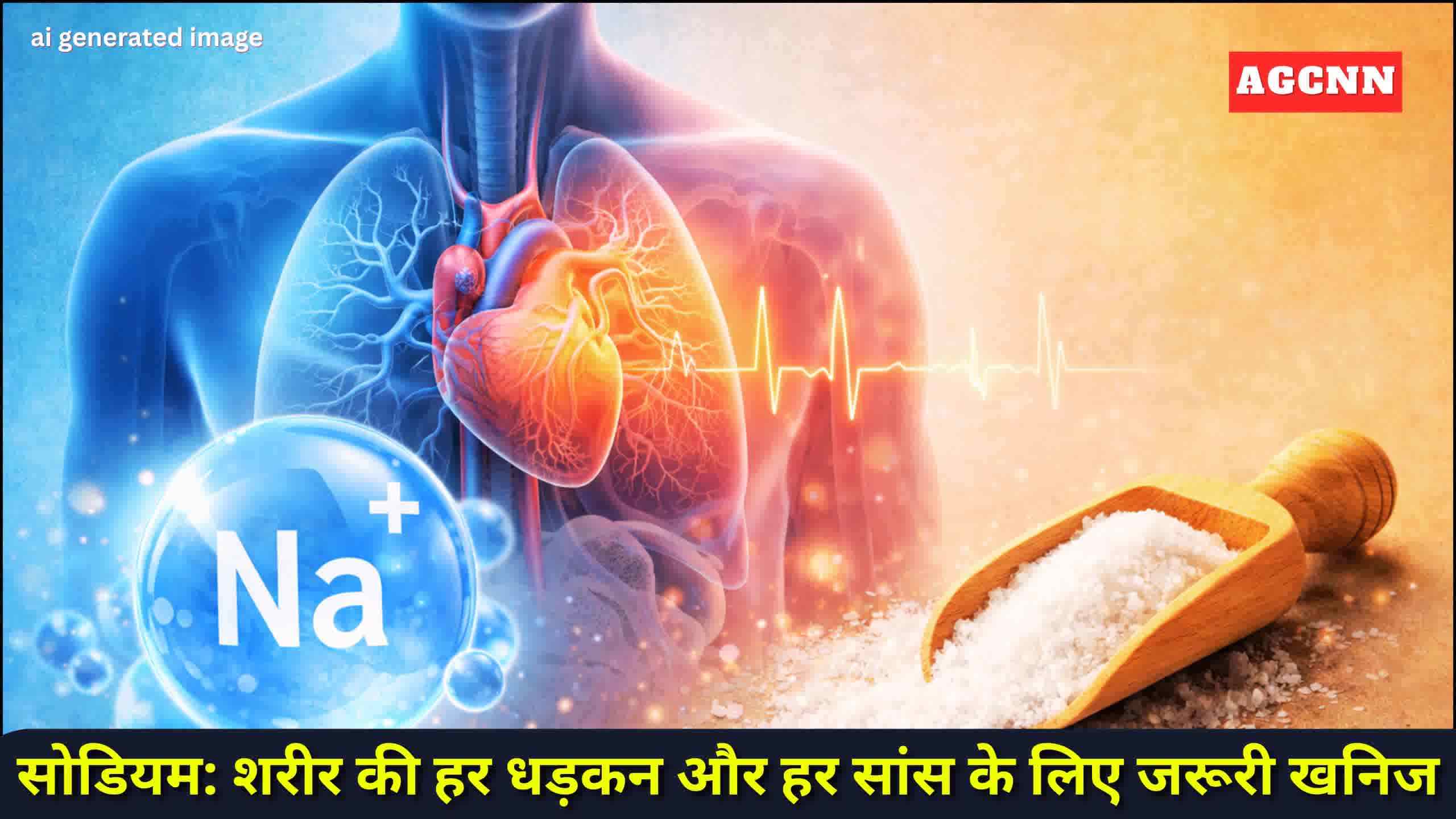 सोडियम: शरीर की हर धड़कन और हर सांस के लिए जरूरी खनिज