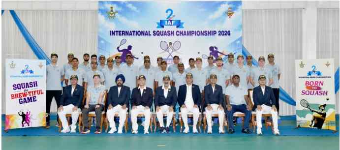 Squash Championship 2026: भारतीय वायु सेना अंतरराष्ट्रीय स्क्वैश चैंपियनशिप 2026 का आगाज