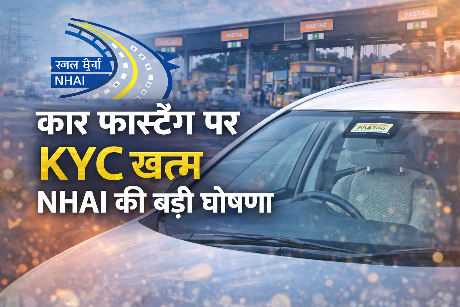 कार फास्टैग पर KYC खत्म, NHAI का बड़ा राहत भरा फैसला