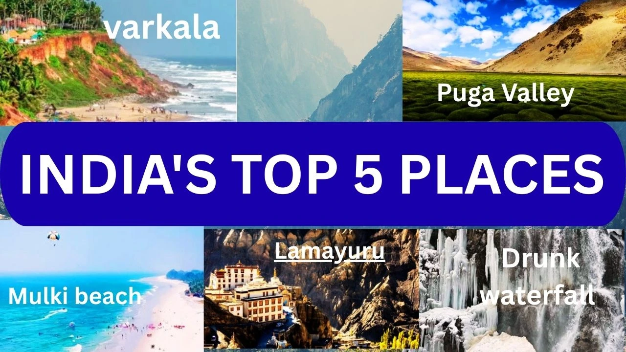 भारत के अद्वितीय पर्यटन स्थल: पुगा वैली, मुल्की बीच, द्रुंग जलप्रपात और वारकला