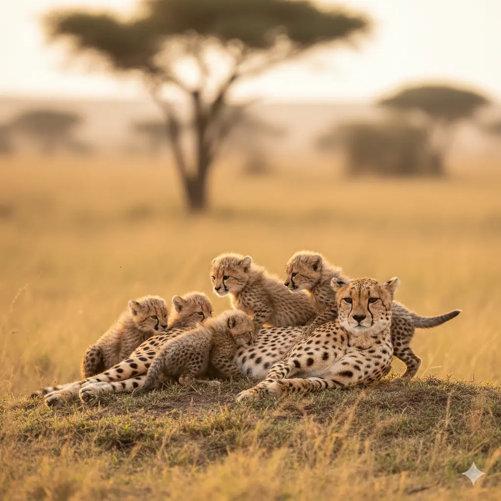 कूनो में ‘मुखी’ ने दिए पाँच शावक, चीता संरक्षण में ऐतिहासिक सफलता