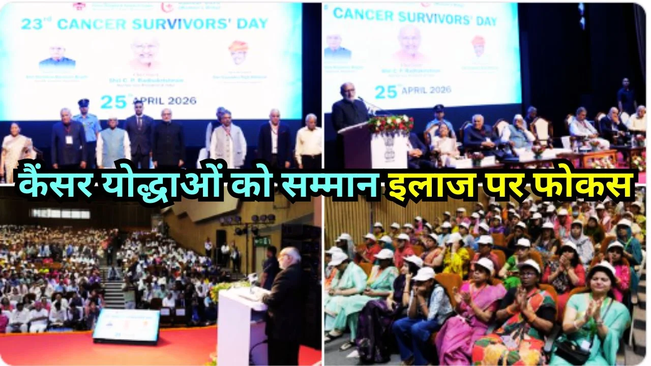 उपराष्ट्रपति ने कैंसर सर्वाइवर्स को सराहा, आयुष्मान योजना पर जोर