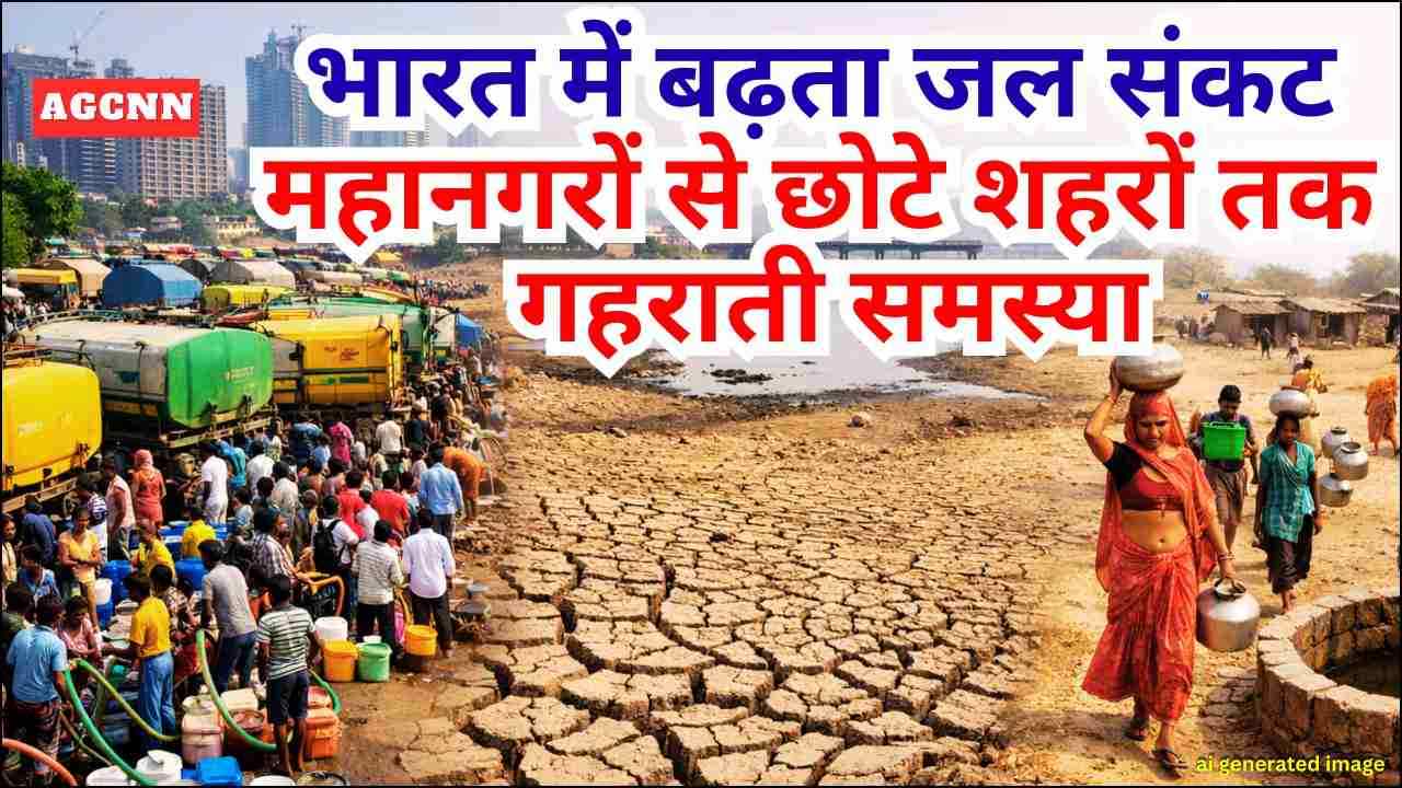 भारत में बढ़ता जल संकट: महानगरों से छोटे शहरों तक गहराती समस्या