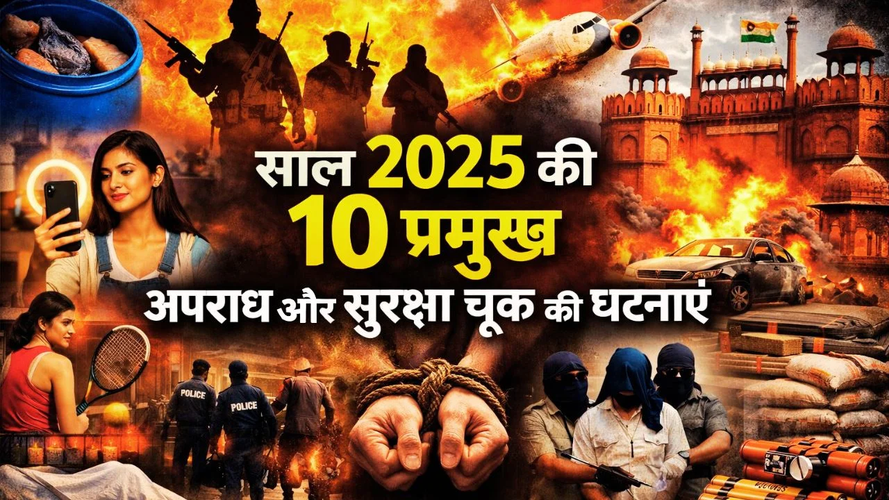 Year Ender 2025: साल 2025 की 10 प्रमुख अपराध और सुरक्षा घटनाएं जो भारत को झकझोर गईं