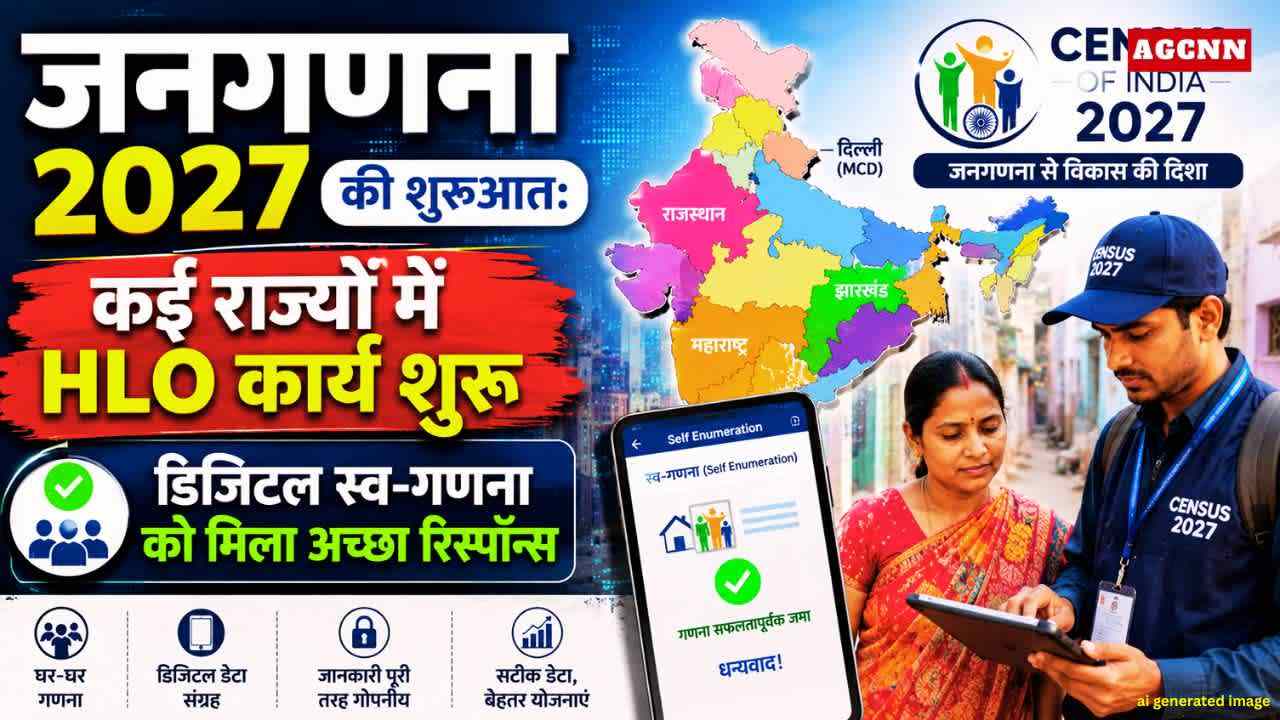 जनगणना 2027 की शुरुआत: कई राज्यों में HLO कार्य शुरू, डिजिटल स्व-गणना को मिला अच्छा रिस्पॉन्स