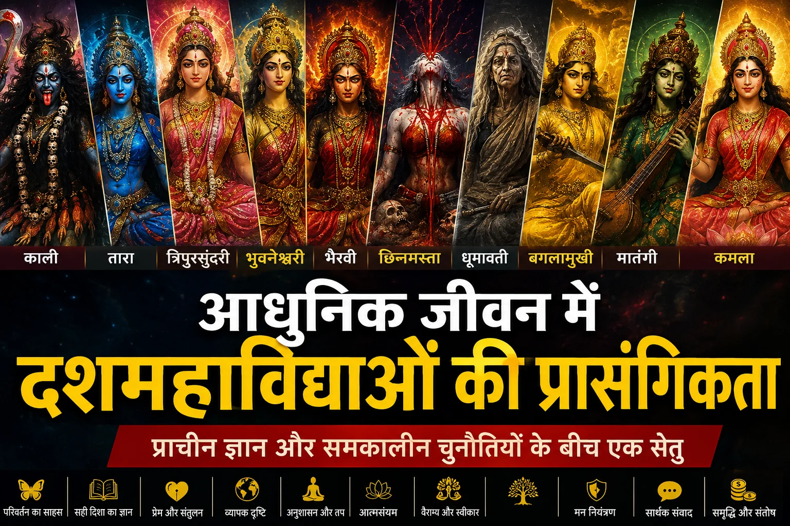 आधुनिक जीवन में दशमहाविद्याओं की प्रासंगिकता : प्राचीन ज्ञान और समकालीन चुनौतियों के बीच एक सेतु