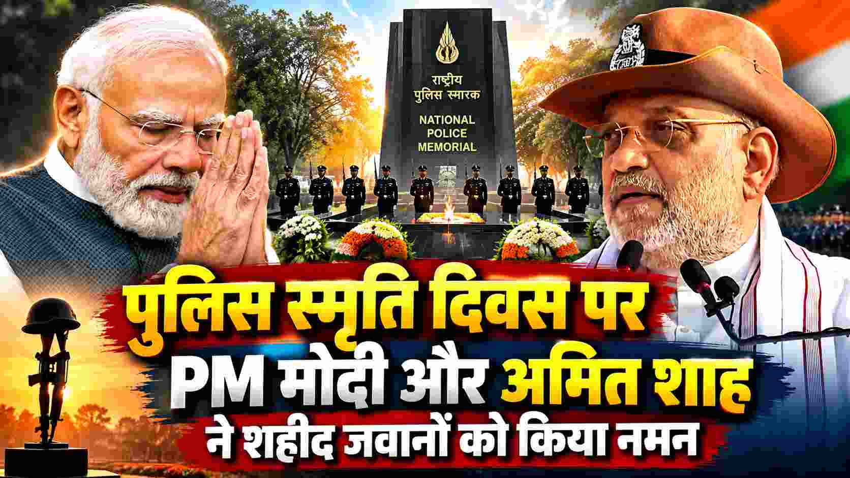 पुलिस स्मृति दिवस पर PM मोदी-अमित शाह का संदेश, शहीद जवानों को किया नमन!
