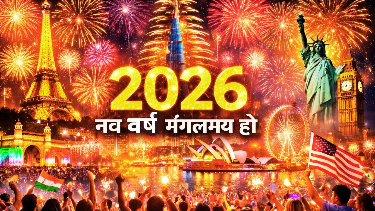 विश्वभर में नए साल 2026 का भव्य स्वागत, आतिशबाजी और नाच-गाने का माहौल